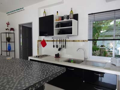 Photo 34 english central plot kitchen electric stove, microwave oven and various accessory koh samui